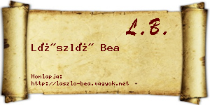 László Bea névjegykártya