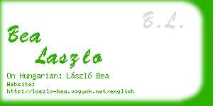 bea laszlo business card